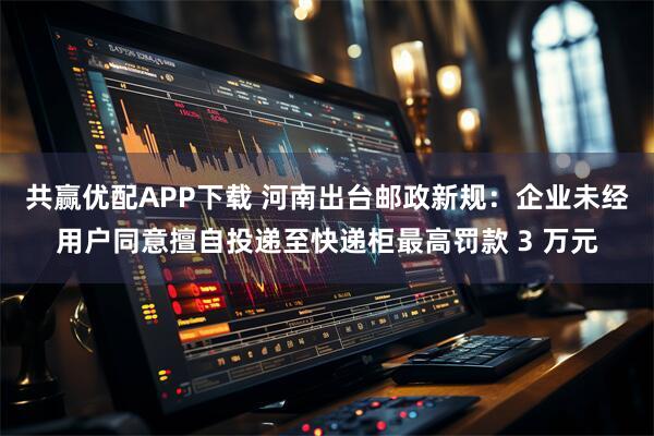 共赢优配APP下载 河南出台邮政新规：企业未经用户同意擅自投递至快递柜最高罚款 3 万元