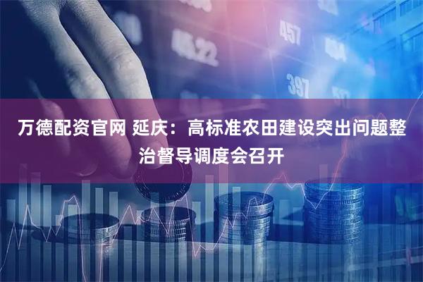 万德配资官网 延庆：高标准农田建设突出问题整治督导调度会召开